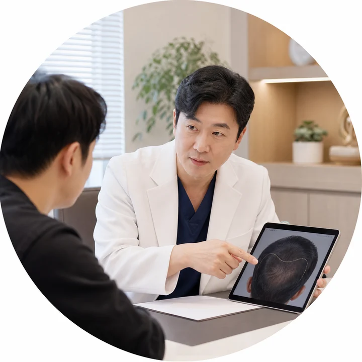 전문의와 환자가 상담하는 모습